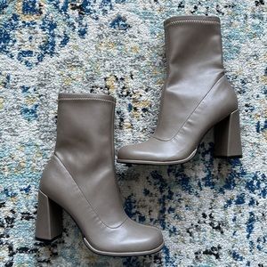 Vegan Leather Ankle Boots